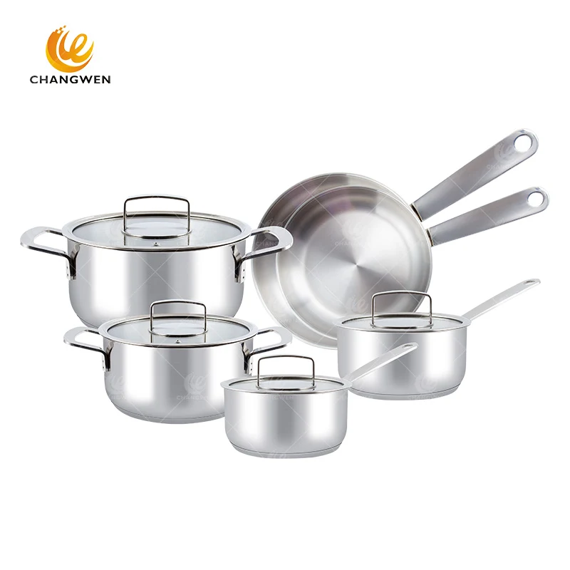 3PCS/Set Thick Inox Cooking Soup Pot Frying Pan Small Saucepan With Glass  Lid For Induction Cooker Gas Stove kitchen pots - AliExpress