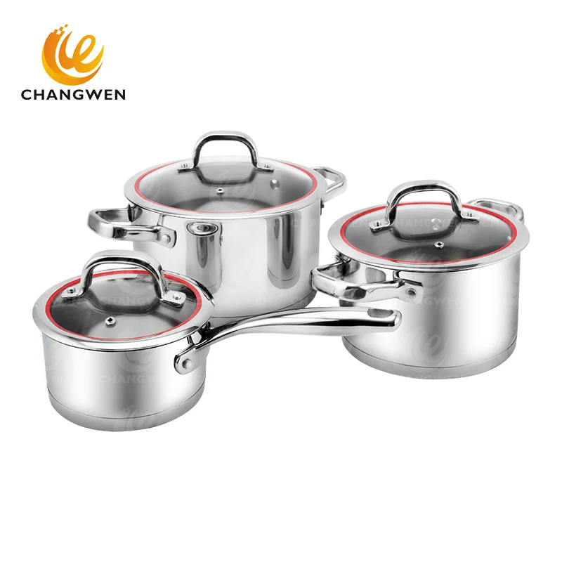 Buy Wholesale China High Quality Factory Cookware Set Stainless Steel 304 Divided  Hot Pot With Lid & Stainless Steel Pot at USD 9.12