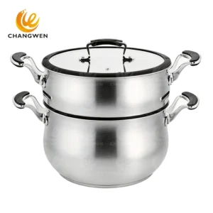 Premium 2-Tier Stainless Steel Steamer | Thickened & Rust-Proof