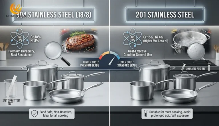 304 vs 201 Stainless Steel Cookware
