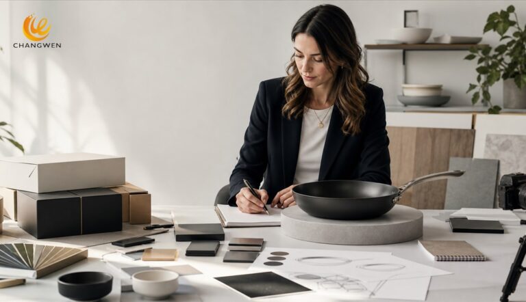 Founder planning a private label cookware brand launch